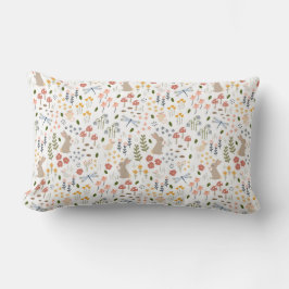 Woodland Baby Gender Neutral Nursery Dekorativ kud Lumbarkudde