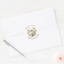Woodland Baby med Cute Hedgehog Anpassningsbar