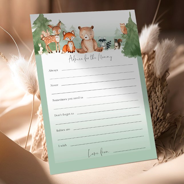 Woodland Baby Shower Advice for the Mamma to be (Skapare uppladdad)