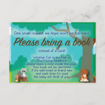 Woodland Baby Shower Bok Request & Önskemål Insert