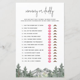 Woodland Baby Shower gissar vem som sa att det spe