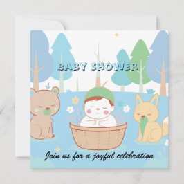 Woodland Baby Shower Invitation  Inbjudningar