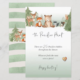 Woodland Baby Shower Mini Sign Nappar Hunt