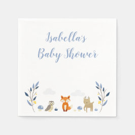 Woodland Baby Shower Napkins Pappersservett