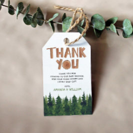 Woodland Baby Shower Tack Presentetikett