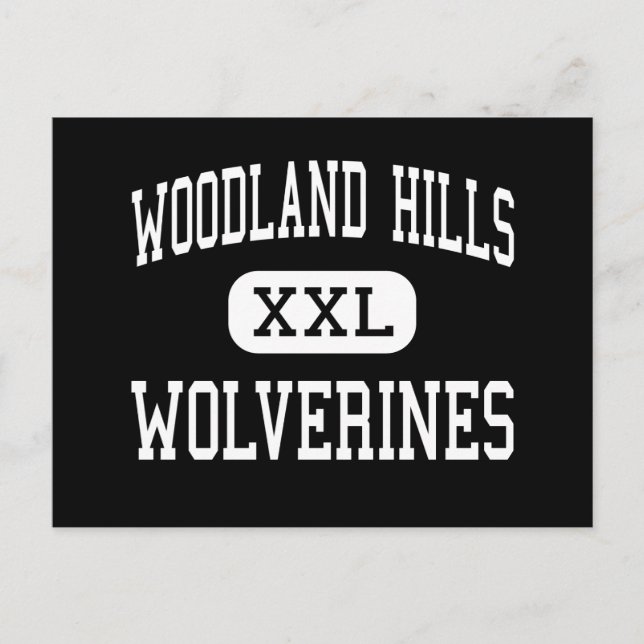Woodland Backe - Wolverines - High - Pittsburgh Vykort (Framsida)