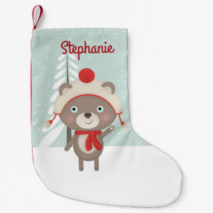 Woodland Bear-jul Liten Julstrumpa