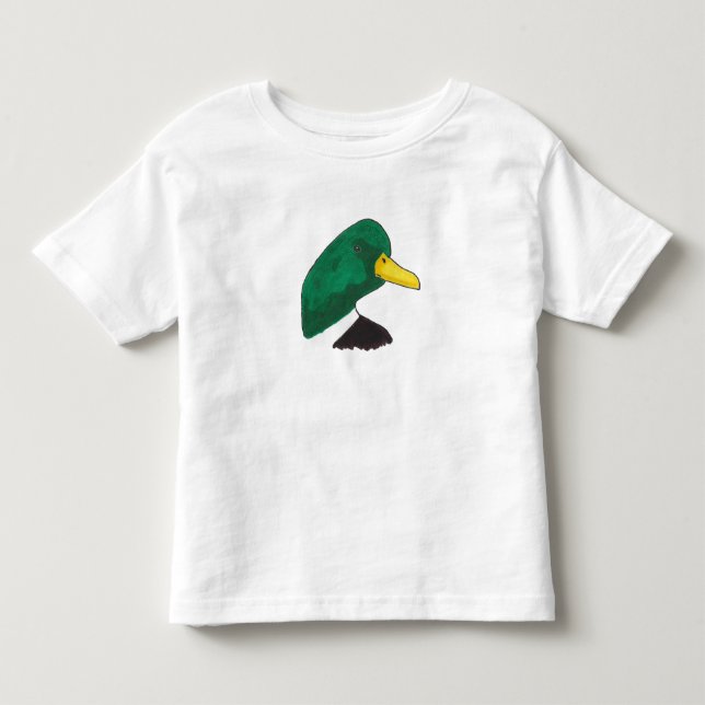 Woodland Bird Mallard Anka T Shirt (Framsida)