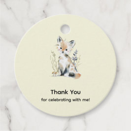 Woodland Birthday Favor Tags Gåvor Etiketter