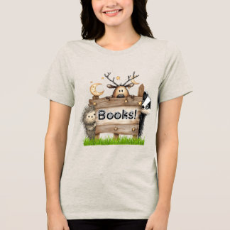 Woodland Books T-shirt för läsare & författare
