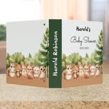 Woodland Boy Shower Photo Album
