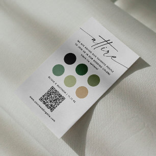 Woodland Bröllop Dress Code + QR Forest Attire Tilläggskort