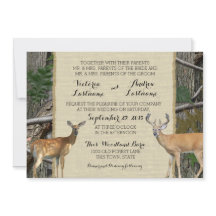 Woodland Buck och Doe Bröllop