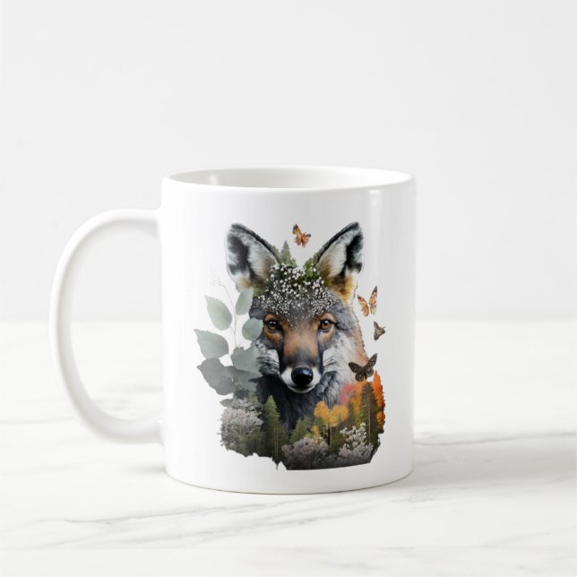 Woodland Butterflies och Fox Mugg (Vänster)