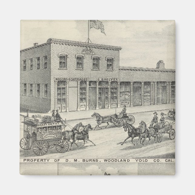 Woodland byggnad, Yolo County farm Magnet (Framsidan)