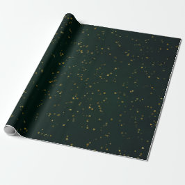 Woodland Cali Grönt Forest Guld Small Dot Confetti Presentpapper