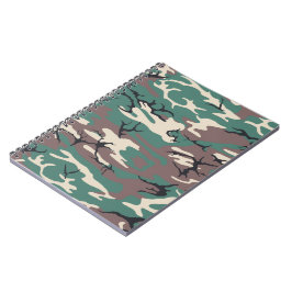 Woodland Camo Anteckningsbok Med Spiral