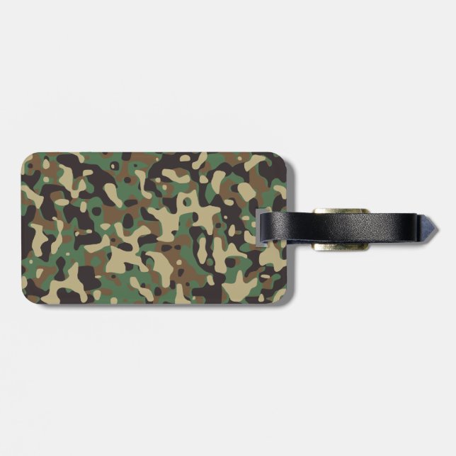 Woodland Camo Bagagebricka (Baksida Vågrät)