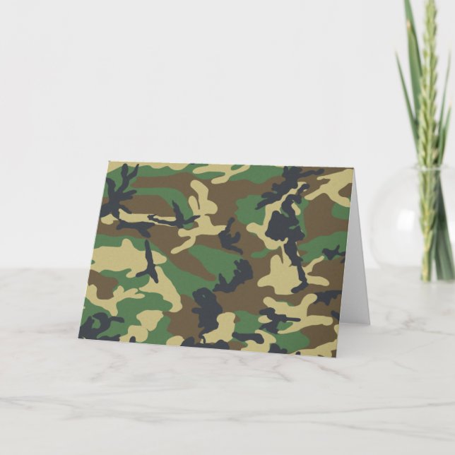 Woodland Camo Kort (Framsida)