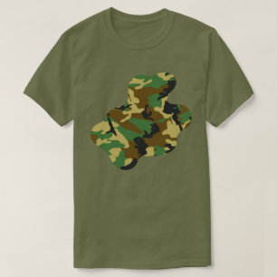 Woodland Camo Mönster Paint Splat v3 T Shirt