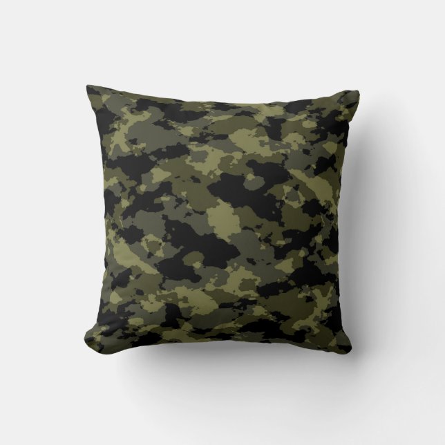 Woodland Camo Pillow Kudde (Framsida)