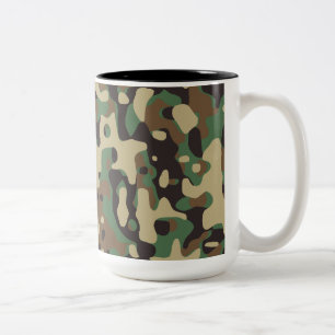 Woodland Camo Två-Tonad Mugg