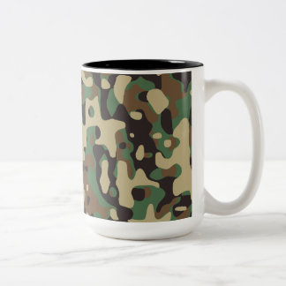 Woodland Camo Två-Tonad Mugg