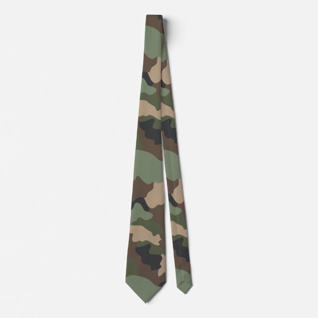 Woodland Camouflage Camo Khaki Grönt Tan Black Slips (Framsida)