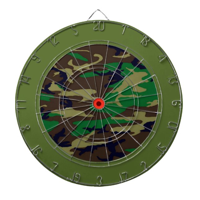 Woodland Camouflage Dart Board Darttavla (Framsidan)