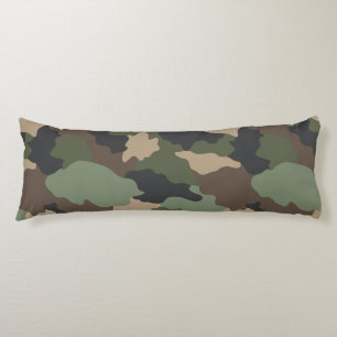Woodland Camouflage Military Camo Khaki Black Tan Kroppskudde