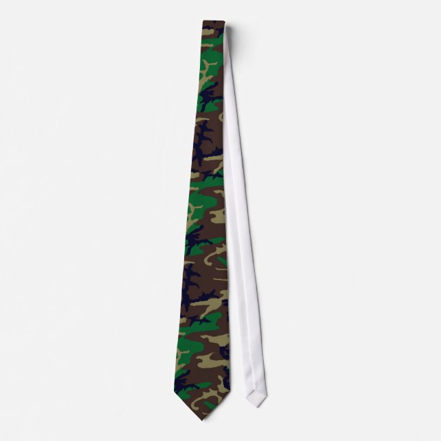 Woodland Camouflage Neck Tie Slips (Framsida)