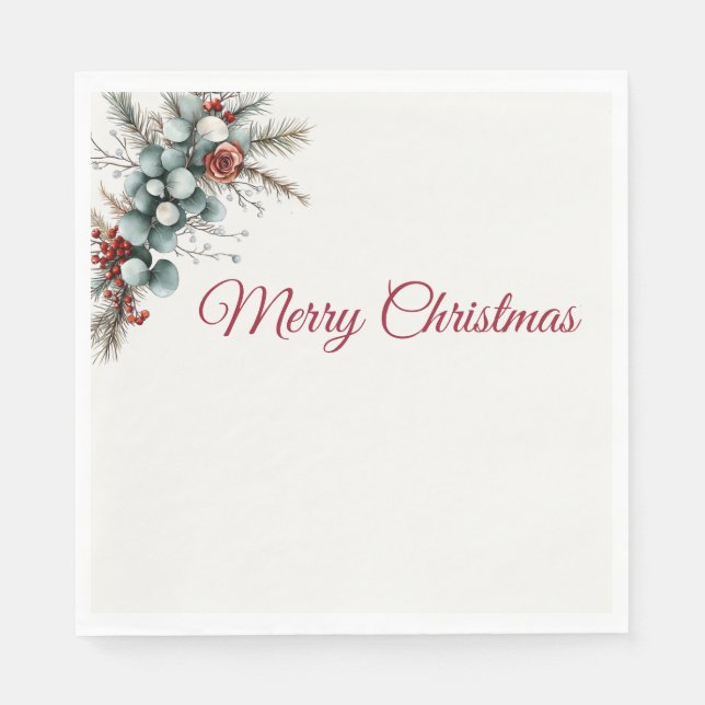 Woodland Christmas Pappersservett (Framsidan)