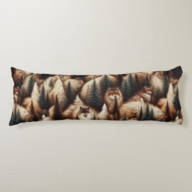 Woodland Comfort Faux Fur  Kroppskudde (Framsidan)