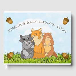 Woodland Creature Thords Baby Shower Gästböcker