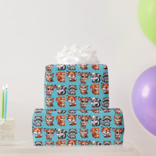 Woodland Creatures Boy's Baby Shower Presentpapper