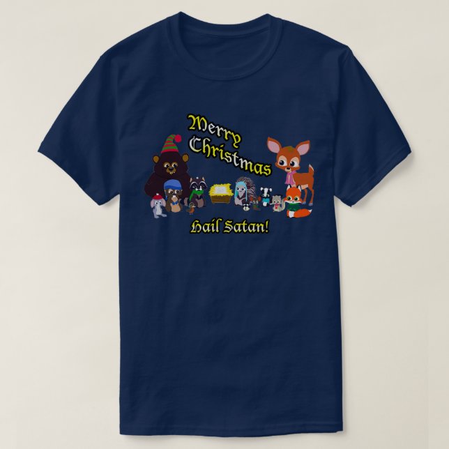 Woodland Critter-jul  T Shirt (Design framsida)
