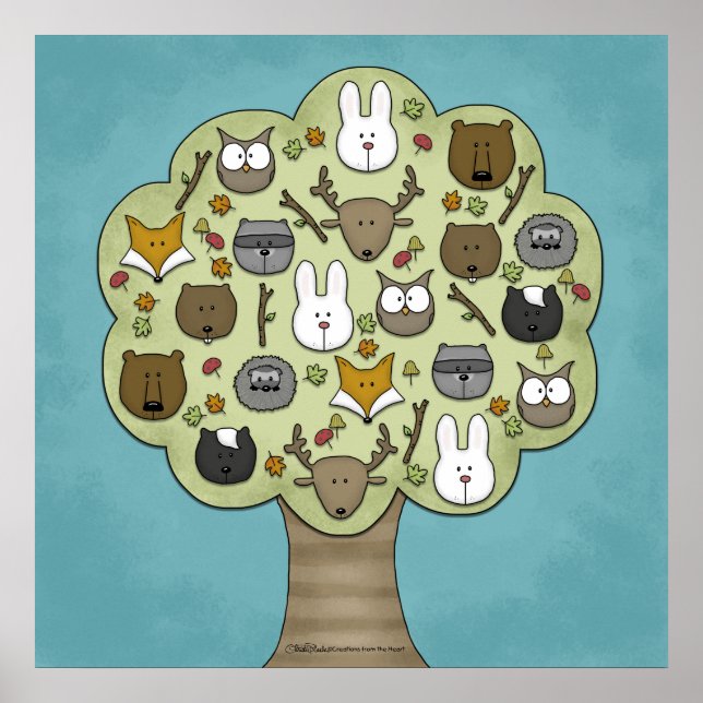 Woodland Critters-Best Forest Friends Poster (Framsidan)