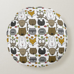 Woodland Critters-Best Forest Friends Rund Kudde
