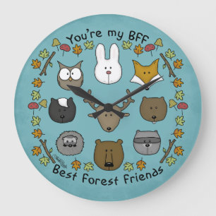 Woodland Critters-Best Forest Friends Stor Klocka