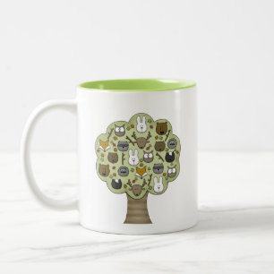 Woodland Critters-Best Forest Friends Två-Tonad Mugg