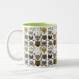 Woodland Critters-Best Forest Friends Två-Tonad Mugg