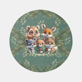 Woodland Critters Whimsical Matta