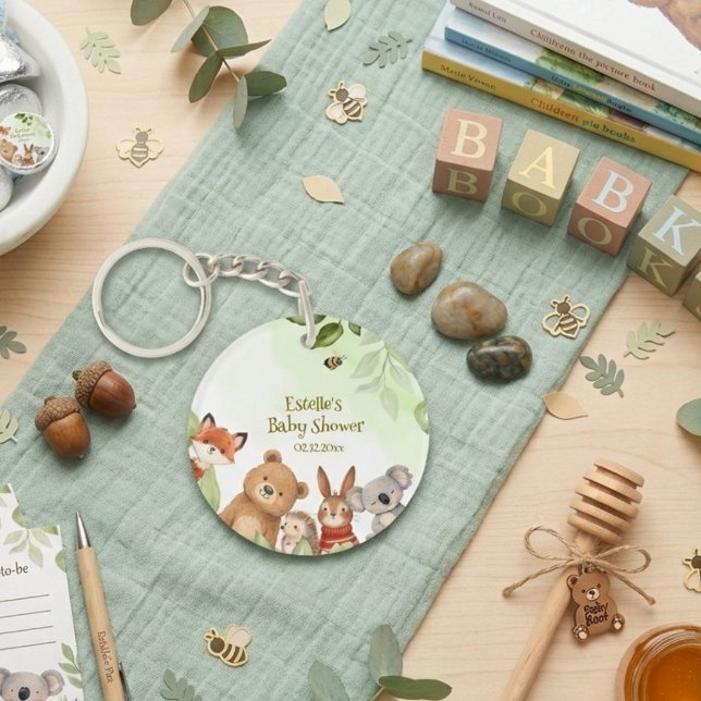 Woodland Cute Animals Greenery Baby Shower (Skapare uppladdad)