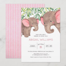 Woodland Cute Baby & Mor Elephant Baby Shower I