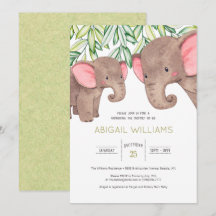Woodland Cute Baby & Mor Elephant Baby Shower