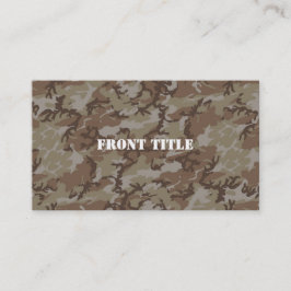Woodland Desert MilitaryCamouflage Visitkort