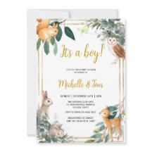 Woodland Det är en pojke babyskor