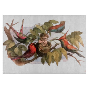 Woodland Elf i Nest: Antique Bird Sprite Fairy