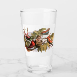 Woodland Elf i Nest: Antique Bird Sprite Fairy Glaskopp