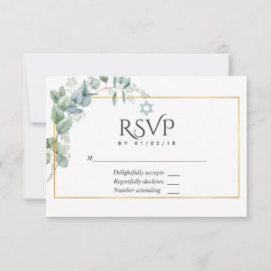 Woodland Eucalyptus Forest Greenery Bat mitzvah OSA Kort